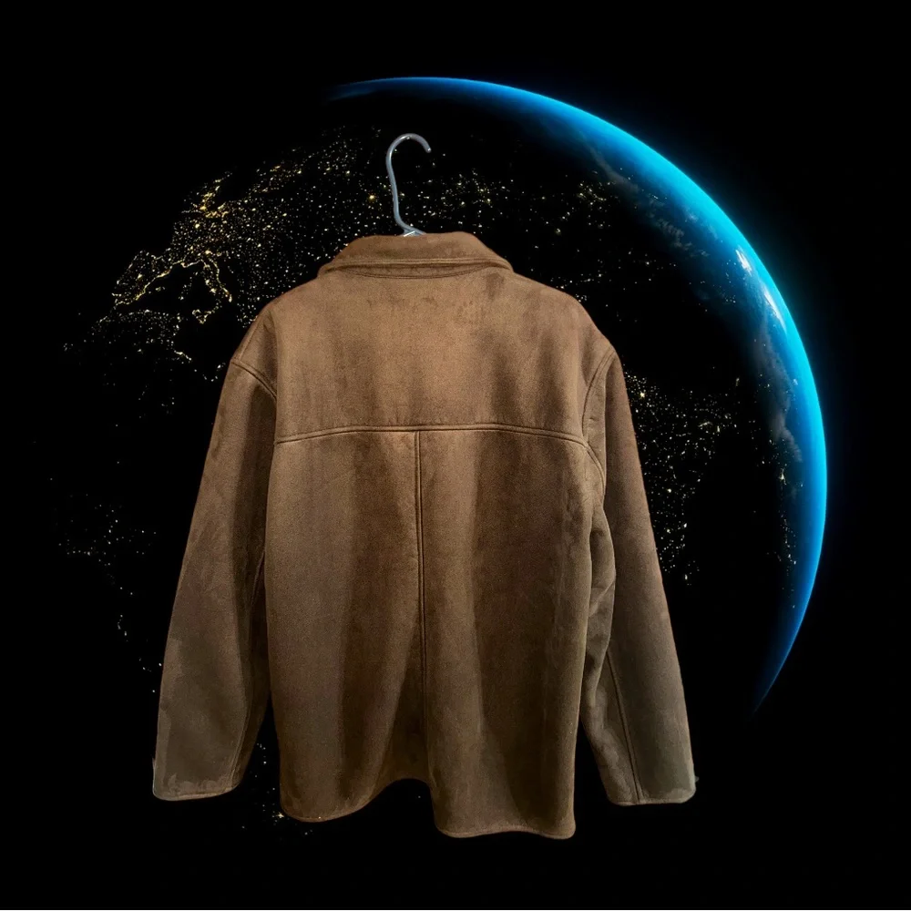 Vintage Joseph Barry By Adler brown Suede Jacket Sz L Unisex Pristine Condition